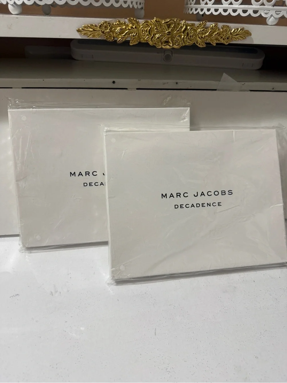 Marc Jacobs Black Shimmer Wristlet makeup bag with Tassel, brand new with box